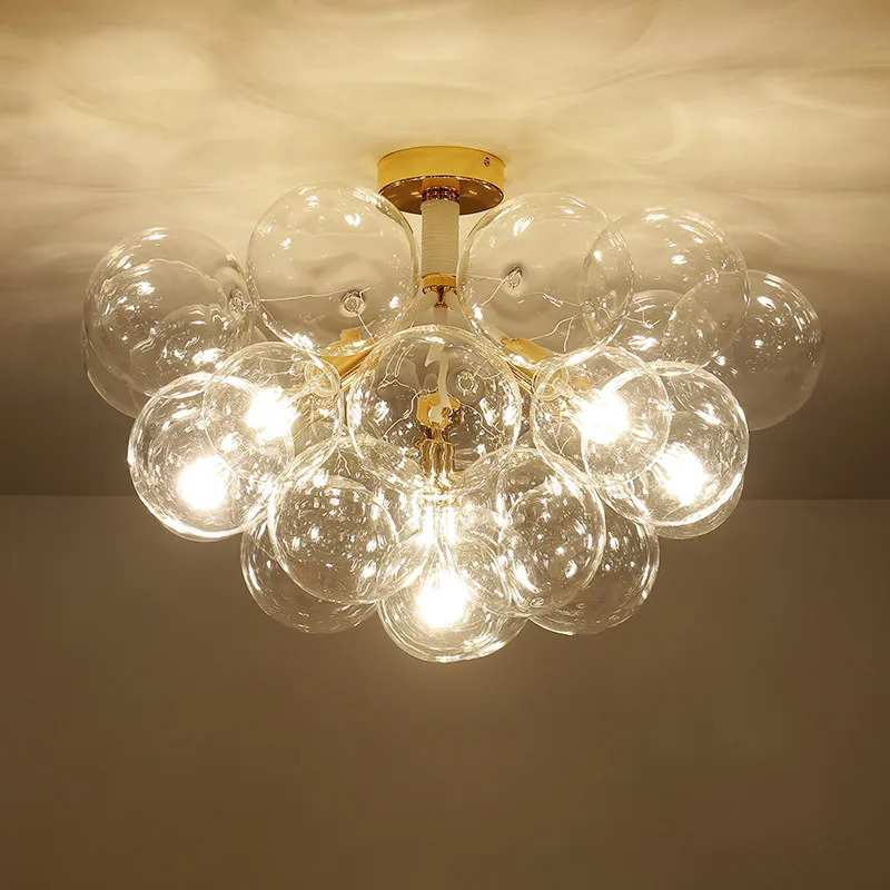 Home Hardware Bathroom Lighting - Modern Clear Bubble Ceiling lights High