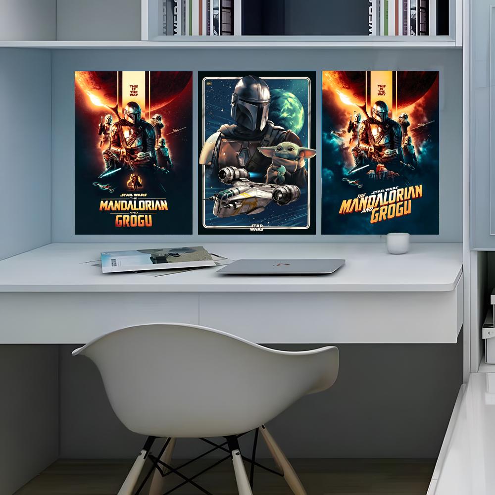 Home Bathroom Movie - Movie The M-ManDaloRian-N And G-Grogu Poster