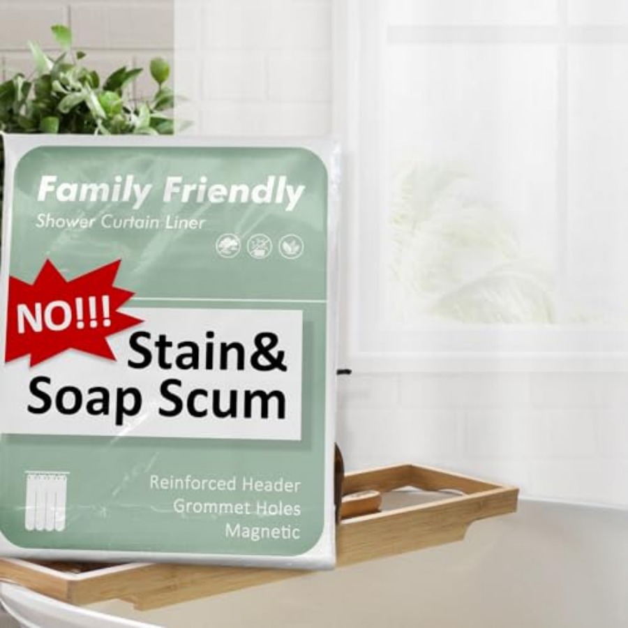 Shower Curtain Liner - Frosted Shower Curtain Liner - Premium