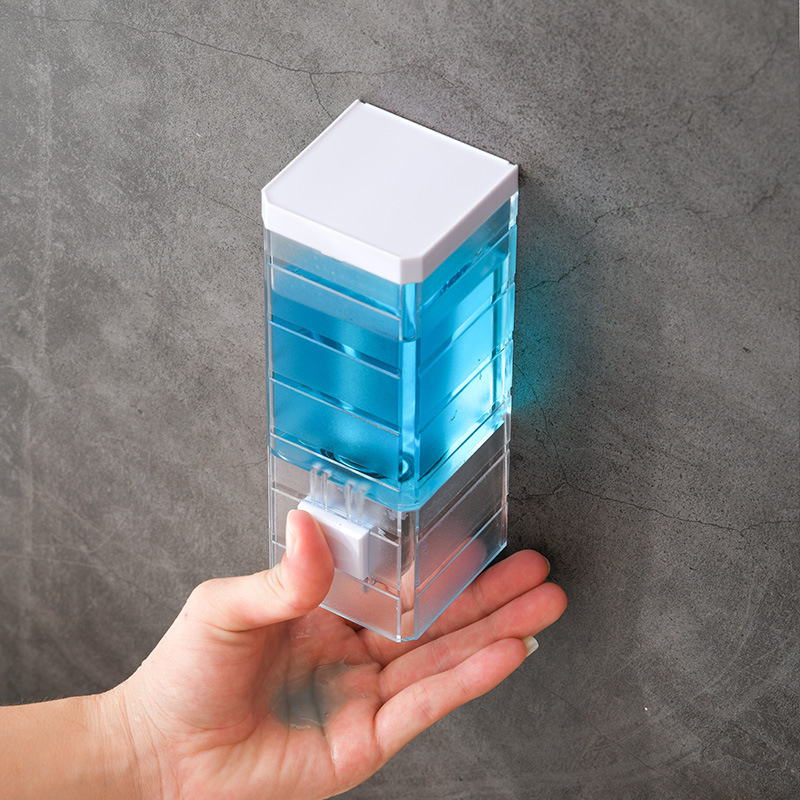 Home Bathroom Wall Soap Dispenser - New Home Transparent Wall Mounted Manual