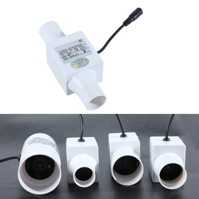 Home Bathroom Ventilation - 12V Quiet Inline Pipe Ventilation Exhaust