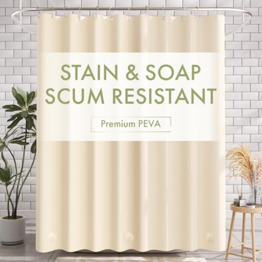 Shower Curtain Liner - Shower Curtain Liner, 72x72 Shower Curtain