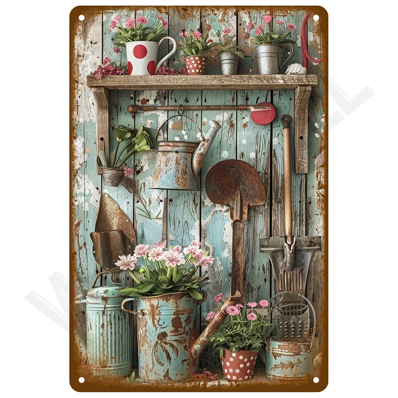 Home Bathroom Wall Art - Vintage Bar Metal Signs Bathroom House