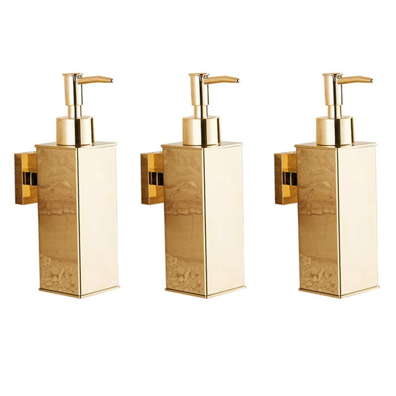 Home Bathroom Wall Soap Dispenser - 3X Liquid Soap Dispenser Bathroom Wall