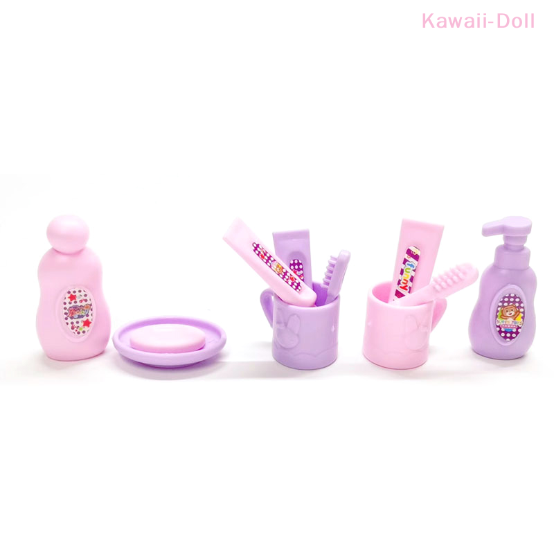 Home Theater Bathroom - 13Pcs 1:12 Toothpaste Toothbrush Shampoo Shower