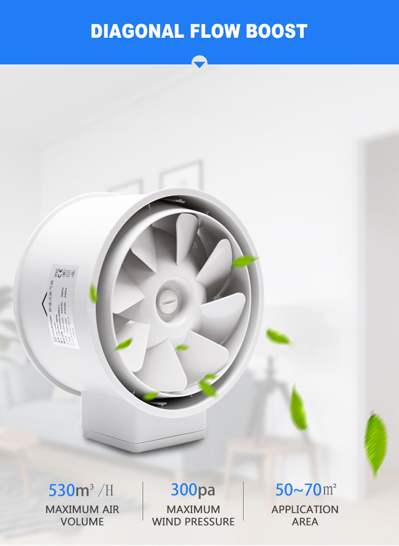2026 6'' Inline Duct Fan Air V - Home Bathroom Vent Fans ulasan dan harga