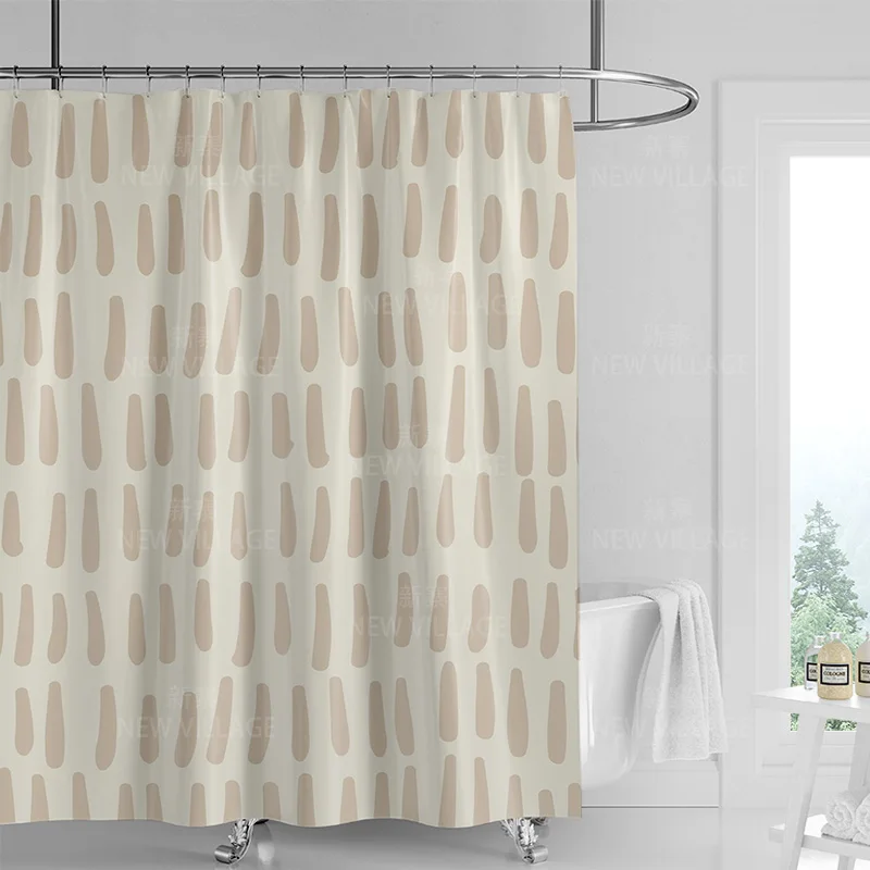 Abstract Geometric Graffiti Sh - Shower Curtain Liner ulasan dan harga