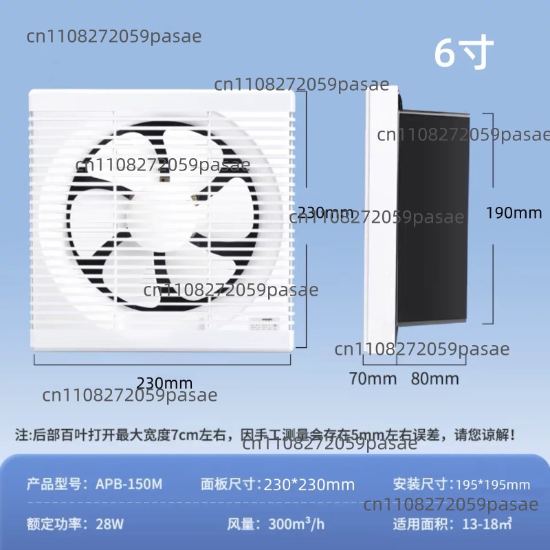 Window-Mounted Exhaust Fan for - Home Bathroom Ventilation ulasan dan harga