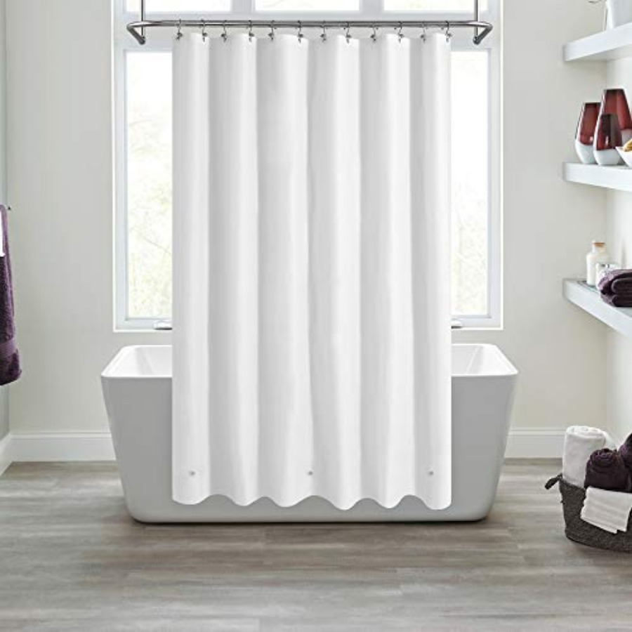 White Shower Curtain Liner wit - Shower Curtain Liner ulasan dan harga