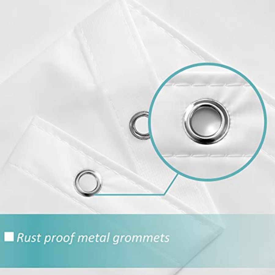 White Shower Curtain Liner wit - Shower Curtain Liner ulasan dan harga