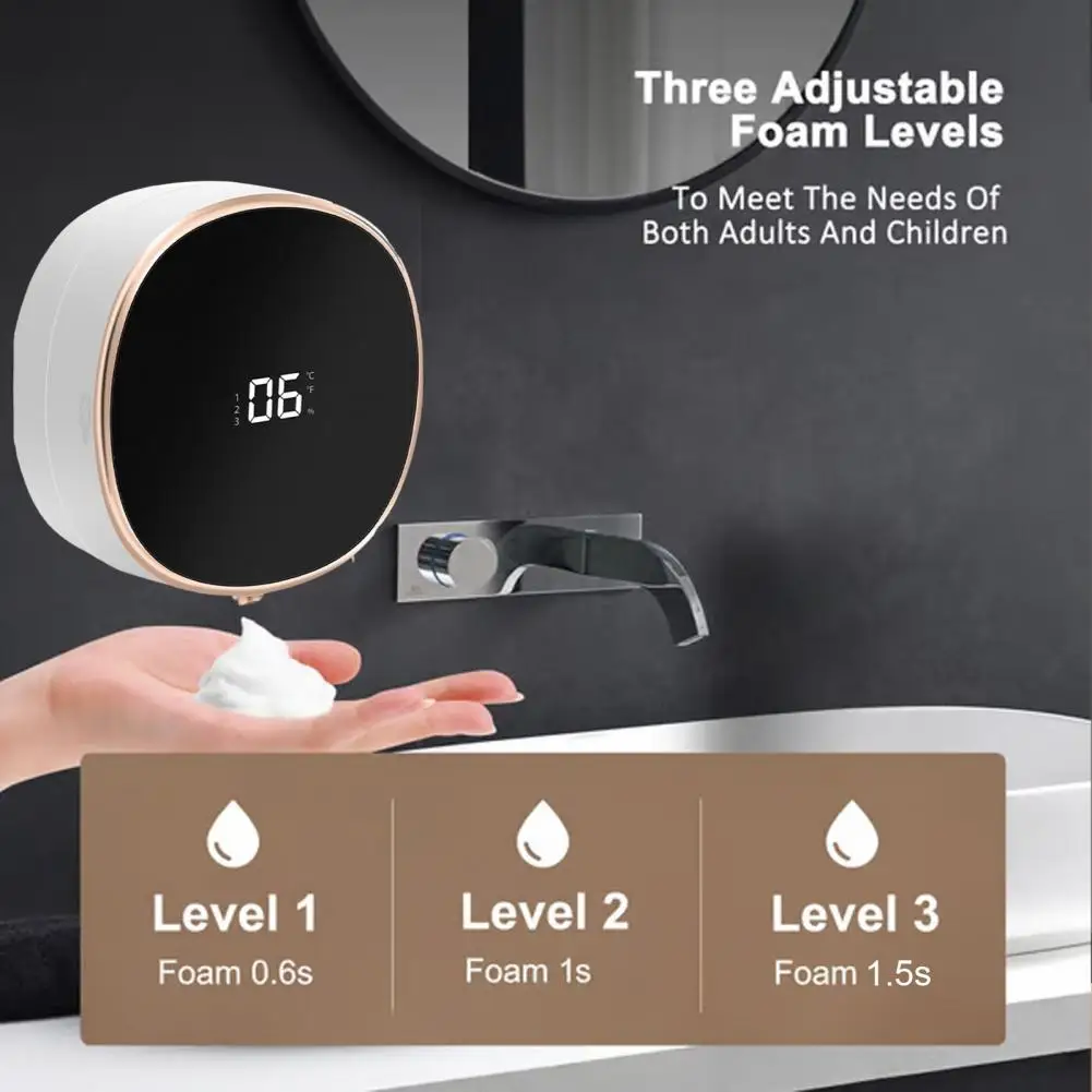Electric Soap Dispenser with T - Home Bathroom Wall Soap Dispenser ulasan dan harga