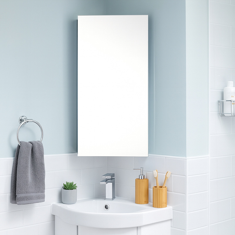 Bathroom Triangular Mirror Cab - Home Theater Bathroom ulasan dan harga