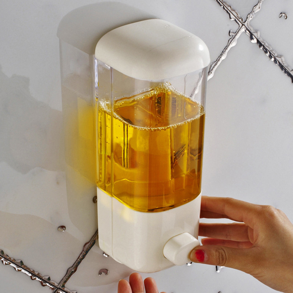 500ML Wall Mounted Soap Dispen - Home Bathroom Wall Soap Dispenser ulasan dan harga
