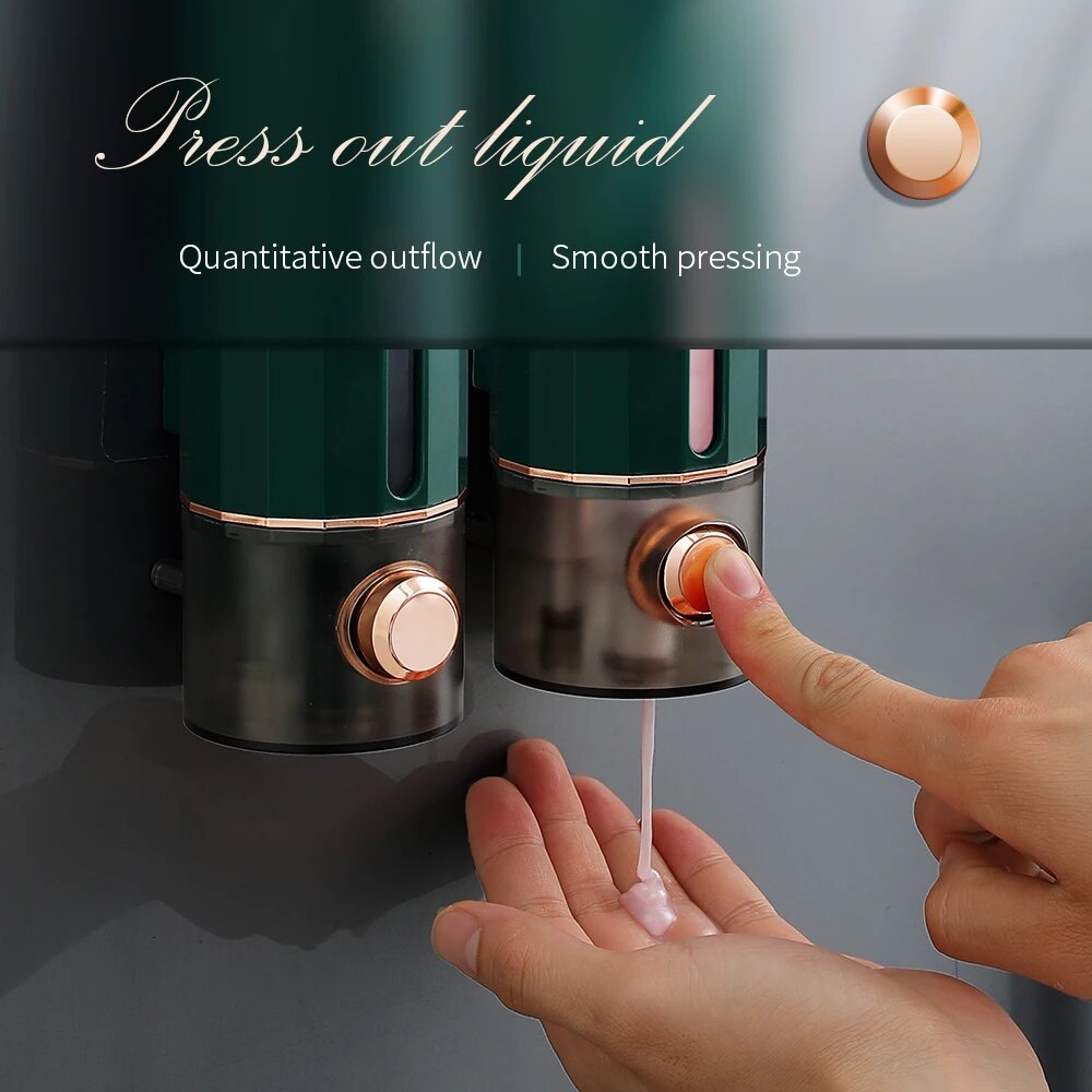Manual Press Soap Dispenser 45 - Home Bathroom Wall Soap Dispenser ulasan dan harga