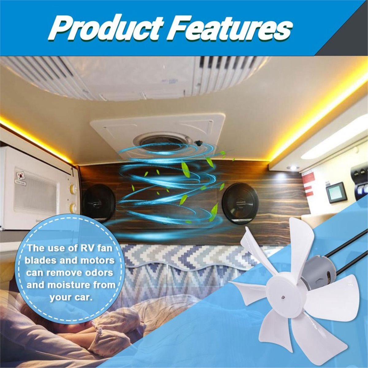Home Tool 6 Inch RV Vent Fan B - Home Bathroom Vent Fans ulasan dan harga
