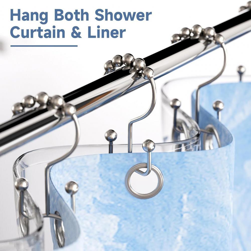 12pc Metal Shower Curtain Ring - Shower Curtain Liner ulasan dan harga