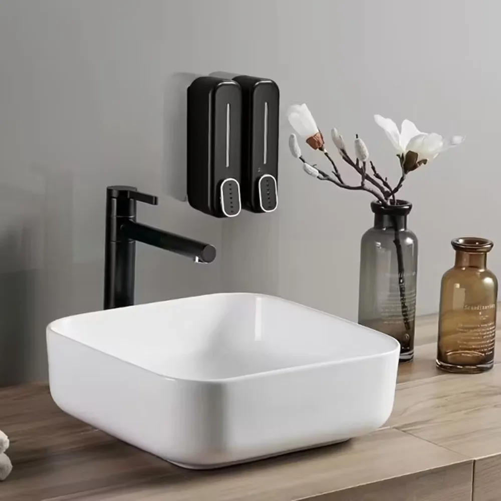 Wall Mounted Manual Soap Dispe - Home Bathroom Wall Soap Dispenser ulasan dan harga