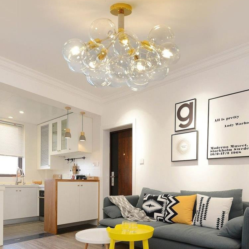 Modern Clear Bubble Ceiling li - Home Hardware Bathroom Lighting ulasan dan harga