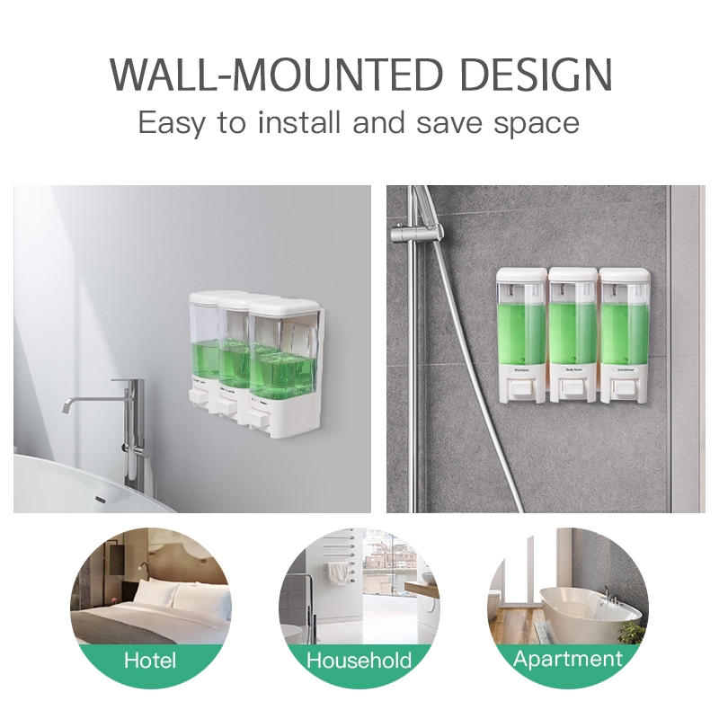 SVAVO Liquid Soap Dispenser Wa - Home Bathroom Wall Soap Dispenser ulasan dan harga