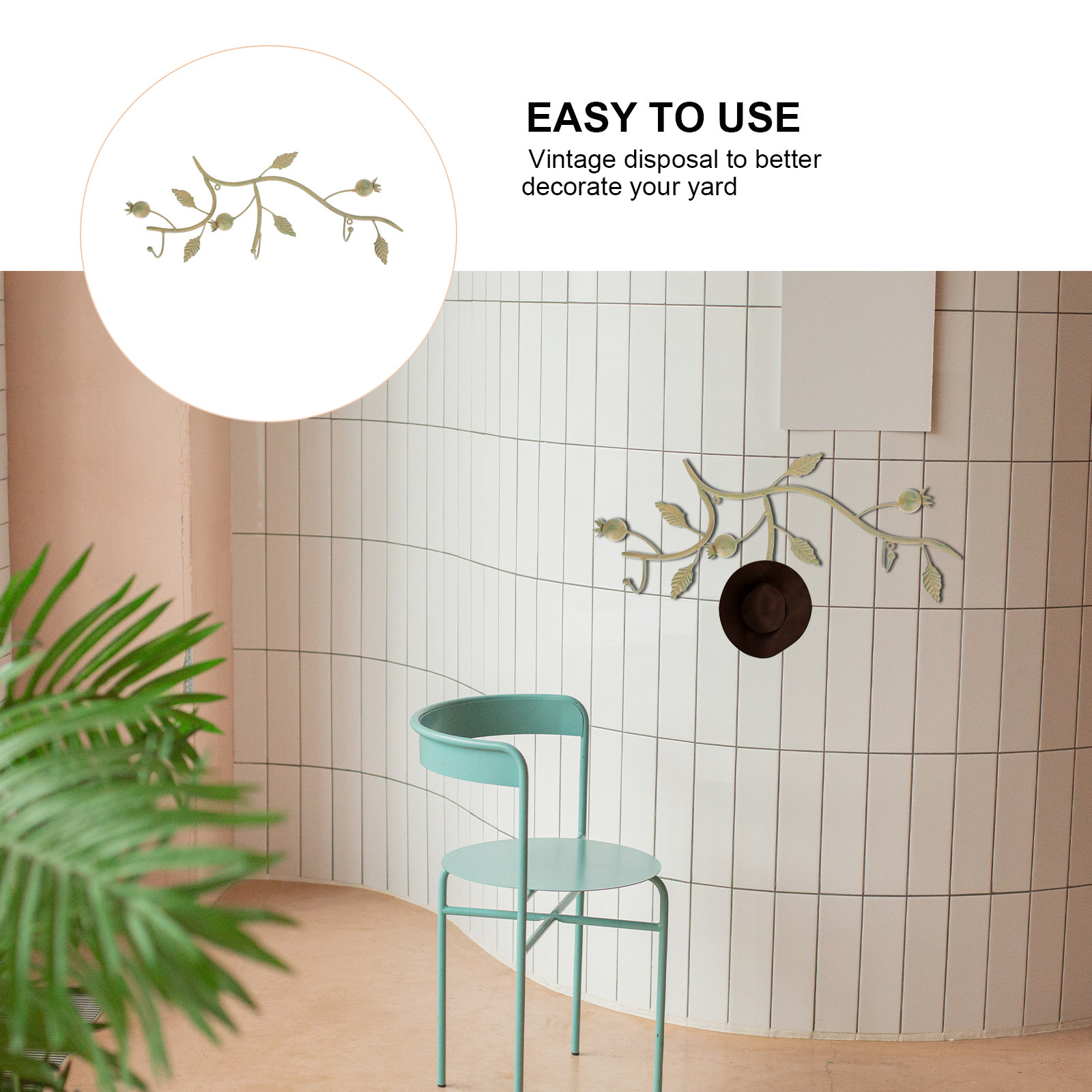 1Pcs Iron Art Hook Vintage Rus - Home Bathroom Wall Art ulasan dan harga
