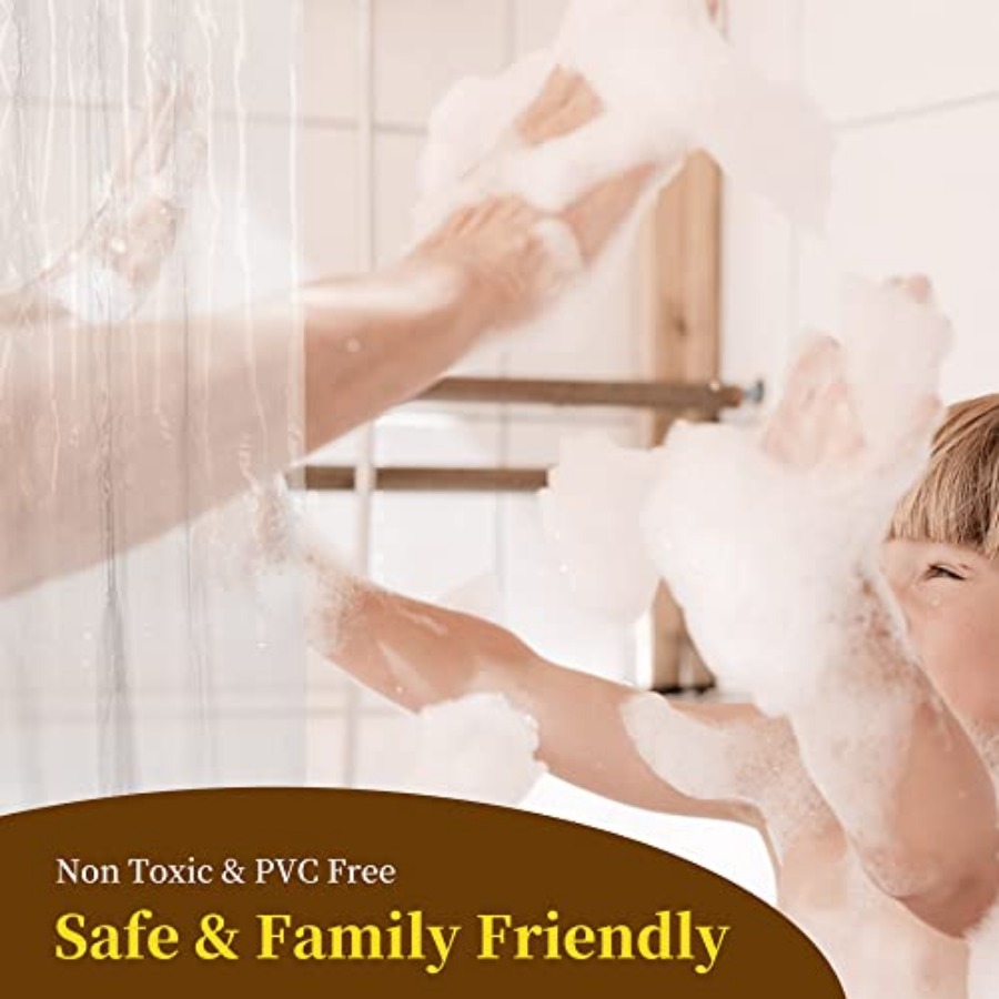 Frosted Shower Curtain Liner - - Shower Curtain Liner ulasan dan harga