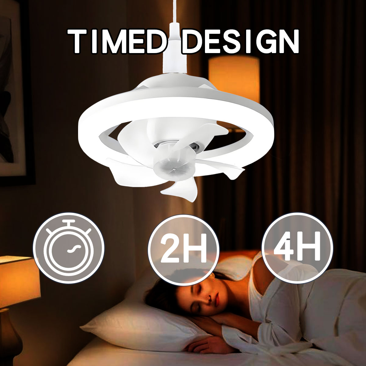 360°Rotating E27 Ceiling Fan B - Home Bathroom Ventilation ulasan dan harga
