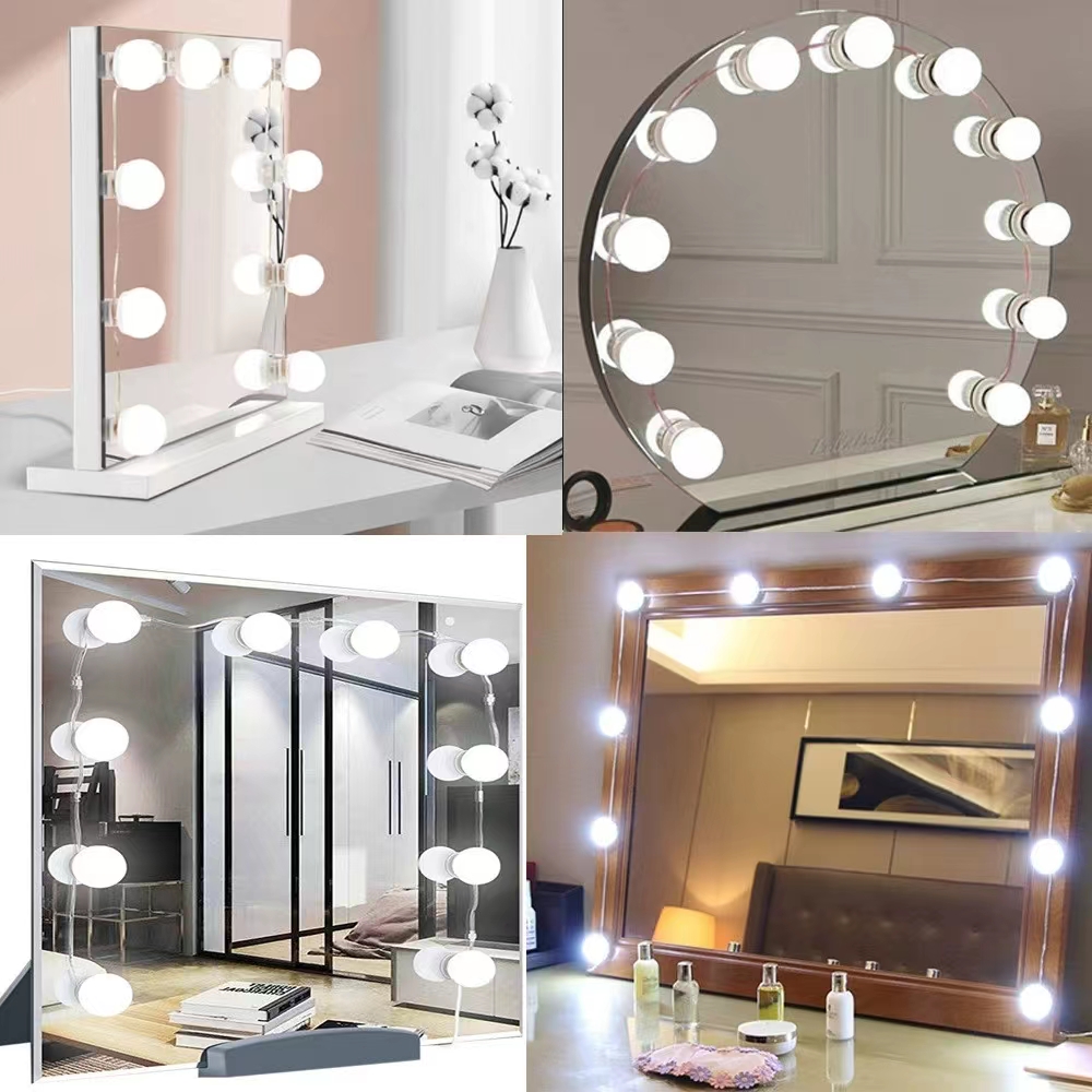 LED Light Paste Mirror Makeup  - Home Theater Bathroom ulasan dan harga
