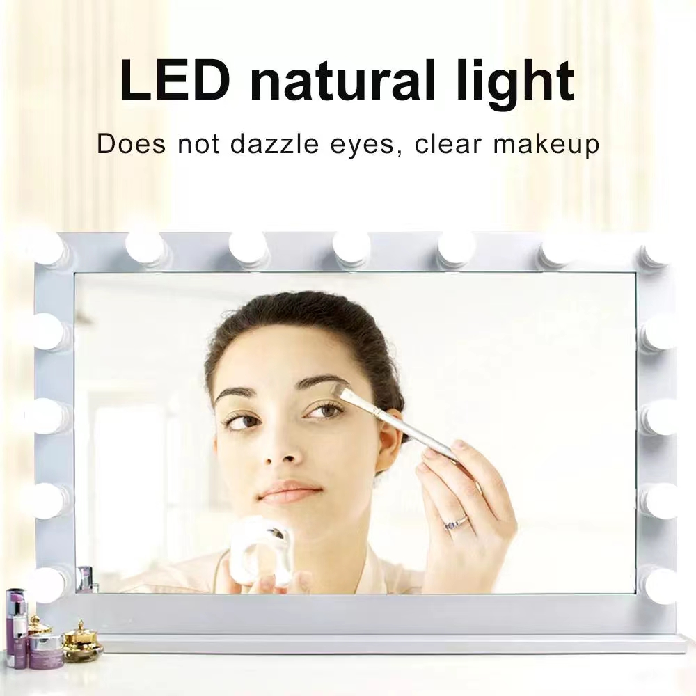 LED Light Paste Mirror Makeup  - Home Theater Bathroom ulasan dan harga