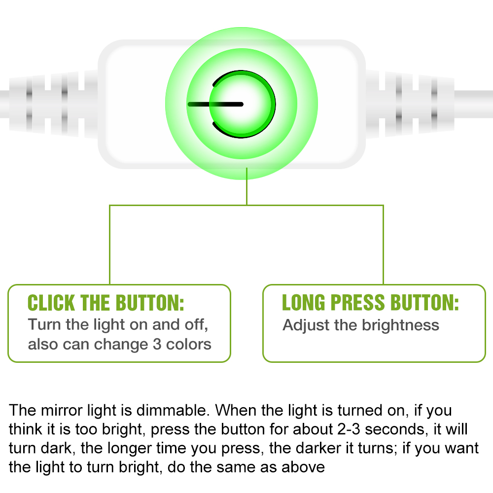 LED Mirror Light USB Dressing  - Home Theater Bathroom ulasan dan harga