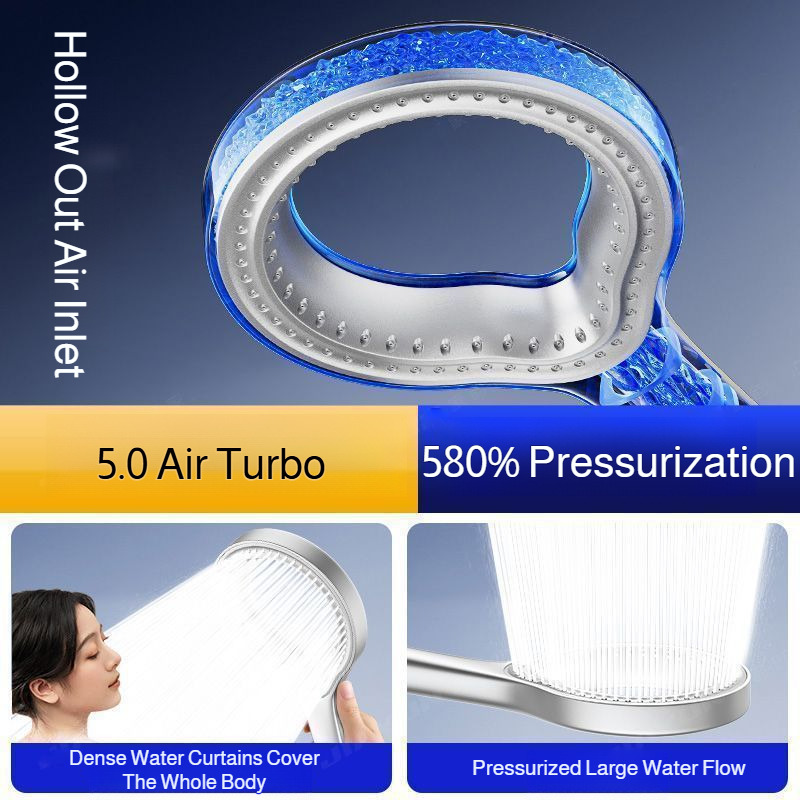 High Pressure Hollow Showerhea - Home Bathroom Water Heater ulasan dan harga