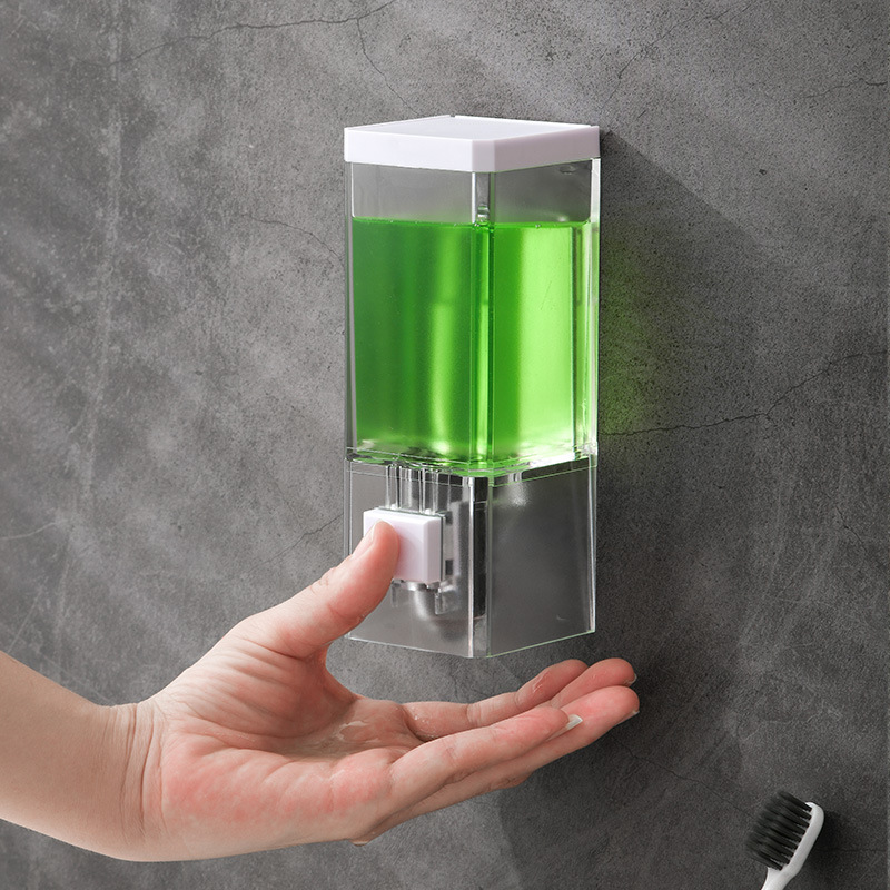 New Home Transparent Wall Moun - Home Bathroom Wall Soap Dispenser ulasan dan harga