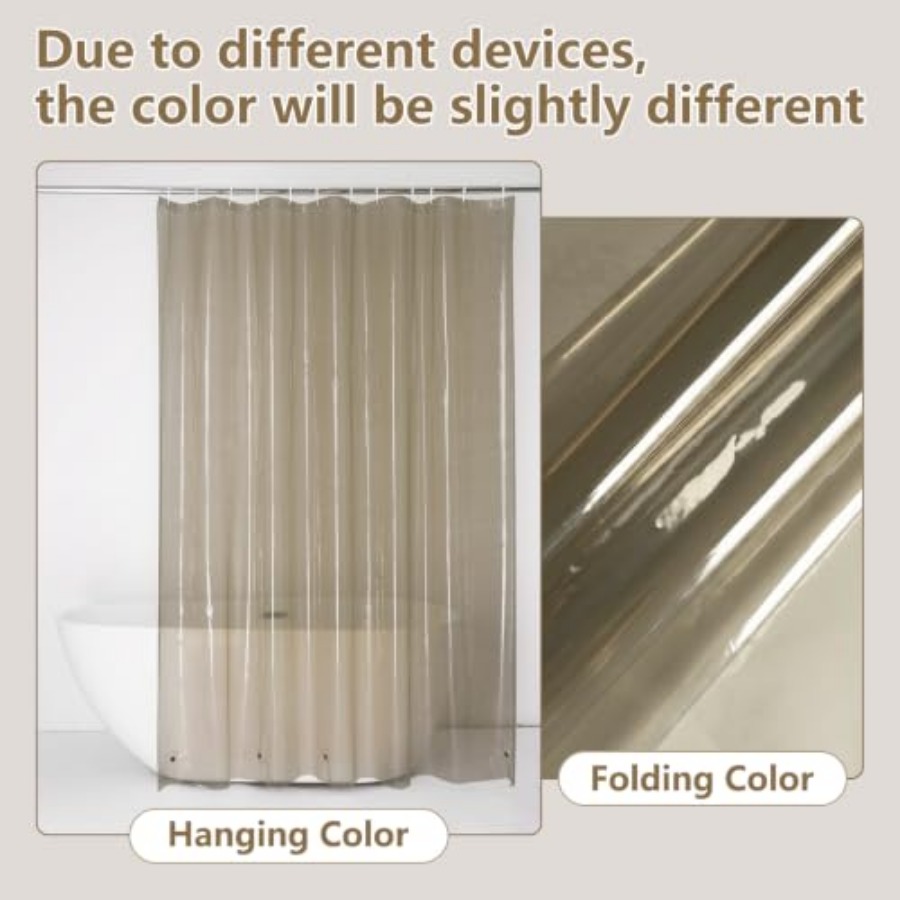 Waterproof Brown Plastic Showe - Shower Curtain Liner ulasan dan harga