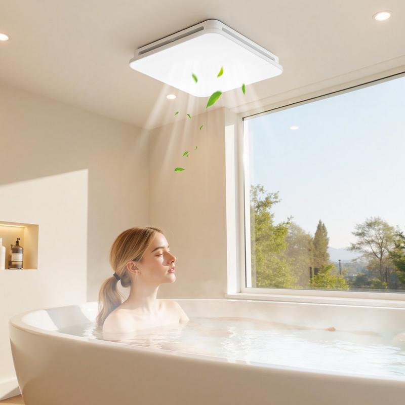 Bathroom Exhaust Fan with LED  - Home Bathroom Vent Fans ulasan dan harga