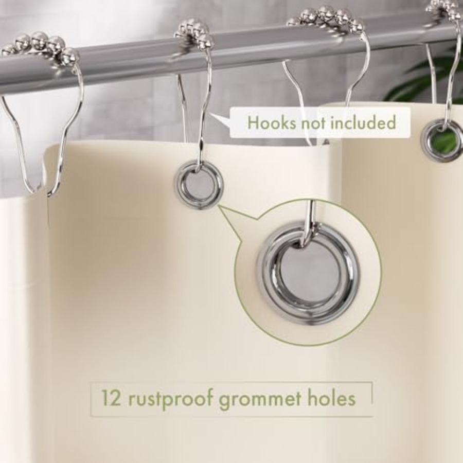Shower Curtain Liner, 72x72 Sh - Shower Curtain Liner ulasan dan harga