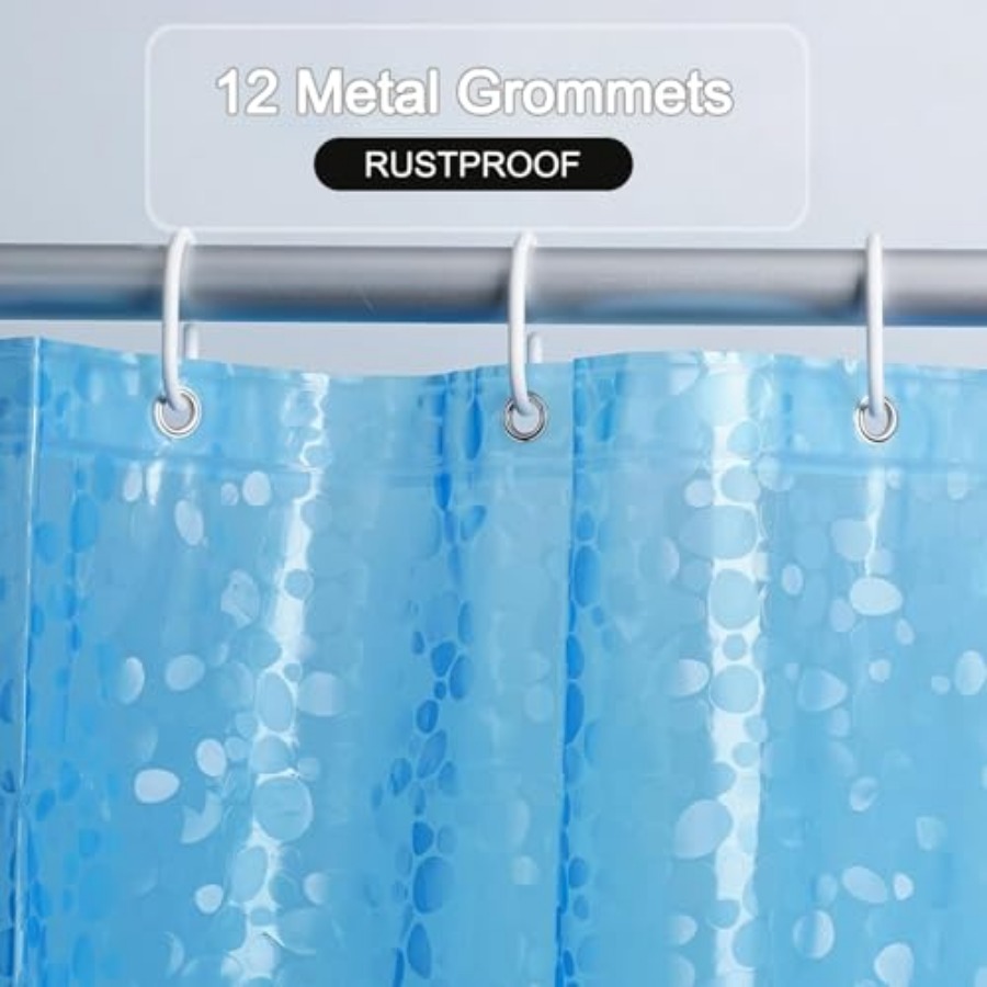 Shower Curtain Liner, 100% Wat - Shower Curtain Liner ulasan dan harga