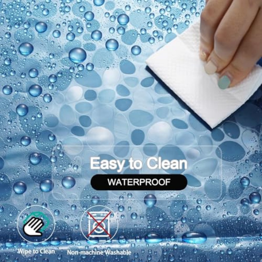 Shower Curtain Liner, 100% Wat - Shower Curtain Liner ulasan dan harga