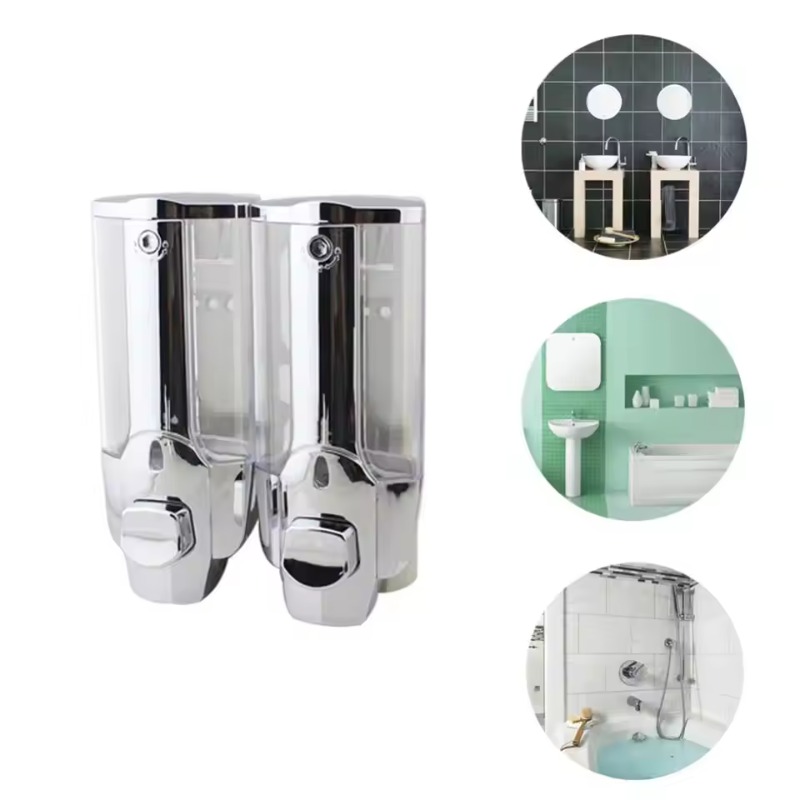 NEW ABS Wall Mounted Soap Disp - Home Bathroom Wall Soap Dispenser ulasan dan harga