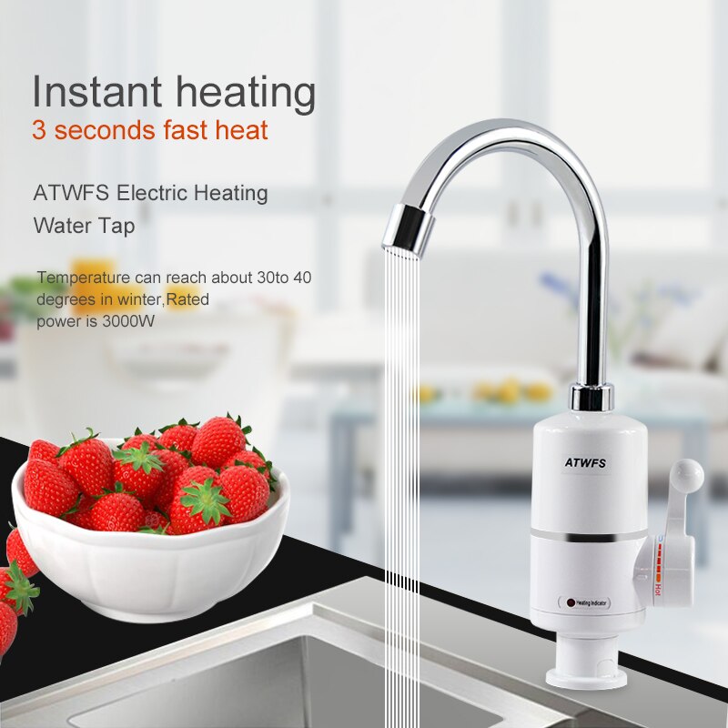 ATWFS Tankless Electric Newest - Home Bathroom Water Heater ulasan dan harga