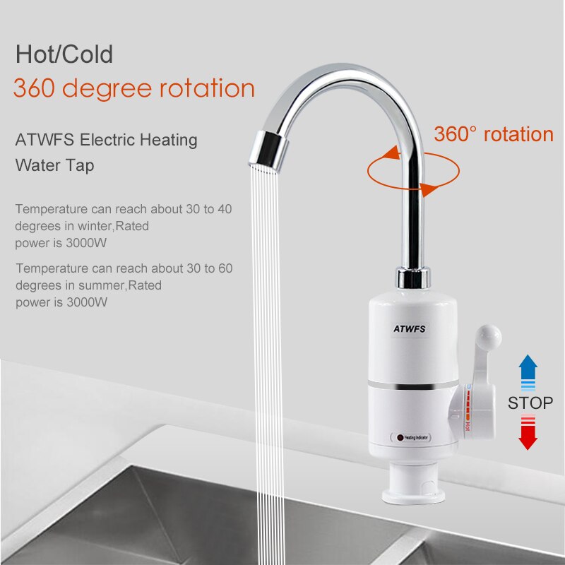 ATWFS Tankless Electric Newest - Home Bathroom Water Heater ulasan dan harga