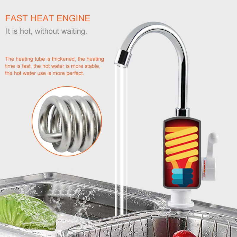 ATWFS Tankless Electric Newest - Home Bathroom Water Heater ulasan dan harga