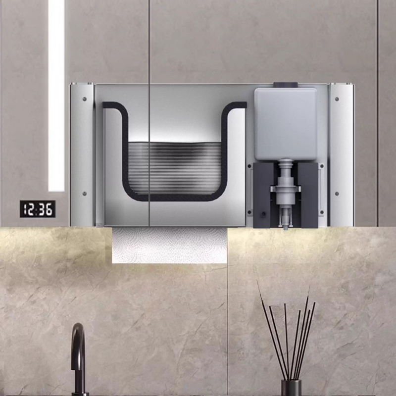 Stainless Steel Hidden Paper T - Home Bathroom Wall Soap Dispenser ulasan dan harga