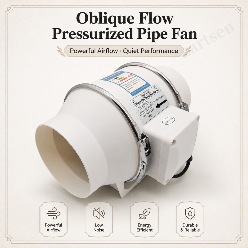 4/5/6 Inch Mixed Flow Inline F - Home Bathroom Vent Fans ulasan dan harga