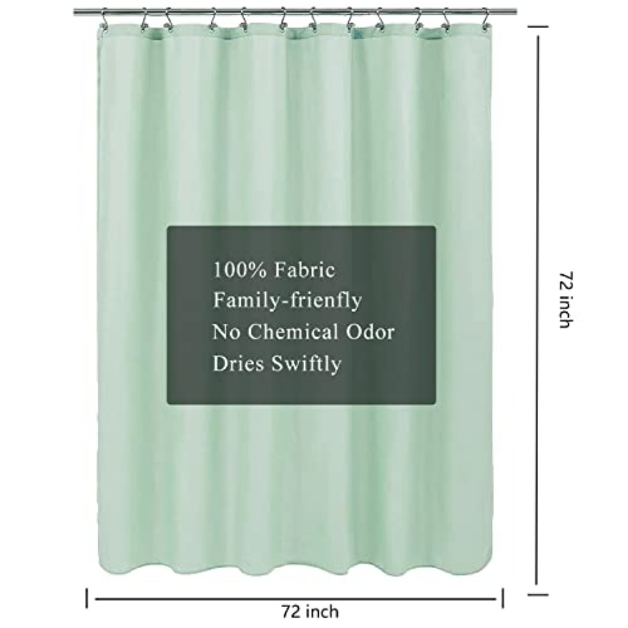 Fabric Shower Curtain Liner wi - Shower Curtain Liner ulasan dan harga